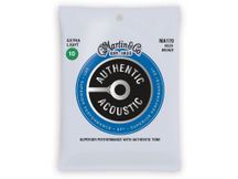 Martin MA170 Authentic SP 80/20 Bronze Muta di corde per chitarra acustica Extra Light 010-047
