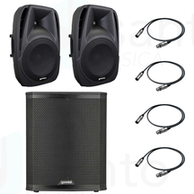 Impianto Audio Completo Gemini ES12P  + Sub ZRX S 18 BT + Cavi
