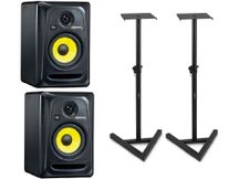 KRK RP5 RoKit G3 Black Coppia Monitor da studio 100W + supporti Bundle
