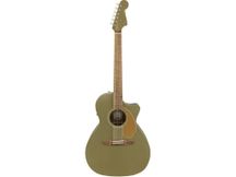 Fender Newporter Player Olive Satin Chitarra acustica elettrificata verde
