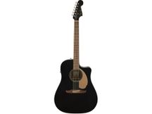 Fender Redondo Player Jetty Black Chitarra acustica elettrificata nera