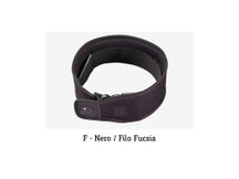 Stefy Line 603F Tracolla imbottita per chitarra Nero / Fucsia