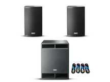 Sistema audio attivo 3200W Coppia Casse FBT XLite 10A + Subwoofer XSub 18SA + cavi omaggio