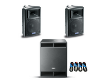 Impianto audio Professionale 2.200W Coppia casse FBT EVO2MAXX 6A + XSub 18SA
