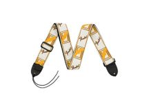 Fender Monogrammed Strap White/Brown/Yellow Tracolla per chitarra