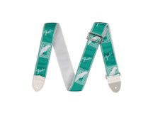 Fender Custom Monogrammed Strap Sea Foam Green Tracolla per chitarra