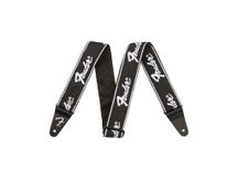 Fender Running Logo Strap Tracolla per chitarra nera