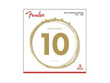 Fender 70XL 80/20 Bronze 3-PACK Mute di corde per chitarra acustica Extra Light 010-048