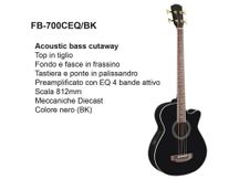 DAM FB700 CE QBK Basso acustico amplificato 4 corde