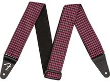 Fender Houndstooth Jacquard Strap Pink Tracolla per chitarra