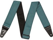 Fender Houndstooth Jacquard Strap Teal Tracolla per chitarra