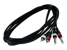 RockCable RCL20934D4 Cavo audio 2 RCA - 2 Jack 3 mt.