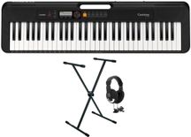 Casio Casiotone CT S200 Black Tastiera portatile 61 tasti Nera + Supporto + Cuffie