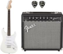 FENDER Bullet Stratocaster HT White Bundle Chitarra elettrica bianca + amplificatore + plettri omaggio
