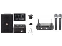 Proel Freepass 6 Cassa amplificata con mixer integrato + coppia microfoni wireless