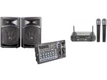 Proel Freepass 10 usb Impianto audio 500W Bundle con doppio radiomicrofono