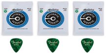 Elixir 16152 Nanoweb Phosphor Bronze Muta di corde per chitarra acustica 12 corde Light 010-047