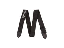 Fender Black Polyester Logo Strap Grey Tracolla per chitarra
