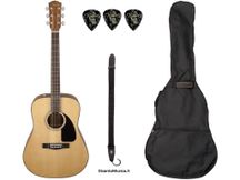 Fender Pack CD60 V3 Natural Chitarra acustica + borsa + tracolla + plettri omaggio