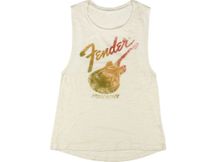 Fender Starcaster Women's Sleeveless T-Shirt Natural S Canotta