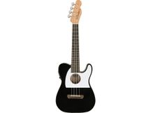 Fender Fullerton Tele Uke Black Ukulele concerto Telecaster elettrificato