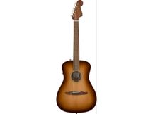 Fender Malibu Classic Aged Cognac Burst Chitarra acustica elettrificata con borsa