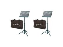 Coppia di leggii Darestone MS20 per orchestra nero con borsa
