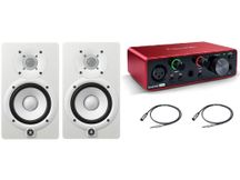 Coppia Monitor 240W YAMAHA HS8 White + Scheda audio Focusrite Solo + cavi omaggio