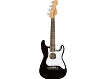 Fender Fullerton Strat Uke Black Ukulele concerto Stratocaster elettrificato