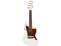 Fender Fullerton Jazzmaster Uke Olympic White Ukulele concerto elettrificato
