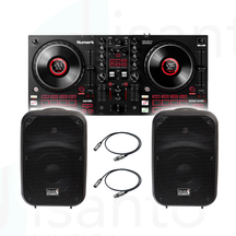 Numark MixTrack Platinum + Italian Stage IS SPX08AUB Coppia + Cavi