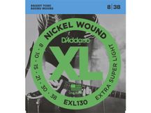 D'Addario EXL130 Muta di corde per chitarra elettrica Extra Super Light 008-038