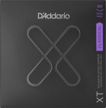 D'Addario XTC44 Silver Plated Copper Muta di corde per chitarra classica Extra Hard Tension