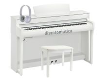 Yamaha Clavinova CLP745 White Pianoforte digitale bianco + panca + cuffie omaggio