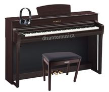 Yamaha Clavinova CLP745 Rosewood Pianoforte digitale palissandro + panca + cuffie omaggio