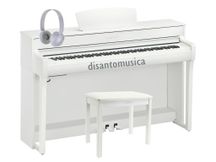 Yamaha Clavinova CLP735 White Pianoforte digitale bianco+ panca + cuffie omaggio