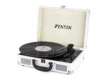 FENTON RP115D Giradischi USB Bluetooth bianco con altoparlanti integrati