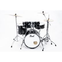 Pearl RS505BC/C31 Jet Black Batteria Acustica con 3 Piatti Sabian e Sgabello