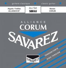 Savarez 500AJ New Cristal Corum Muta di corde per chitarra classica High Tension