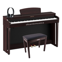 Yamaha Clavinova CLP725 Dark Rosewood Pianoforte digitale palissandro + panca + cuffie omaggio