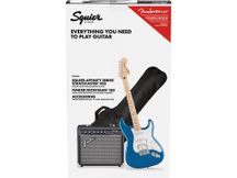 Fender Squier Affinity Stratocaster HSS Pack 15G MN LPB Lake Placid Blue Chitarra elettrica con amplificatore e accessori