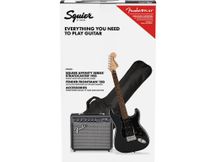 Fender Squier Affinity Stratocaster HSS Pack 15G LRL CFM Charcoal Frost Metallic Chitarra elettrica con amplificatore e accessori