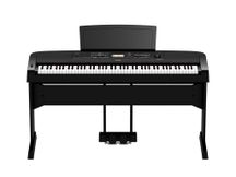 Yamaha DGX670 Black Pianoforte digitale 88 tasti pesati + stand + pedaliera