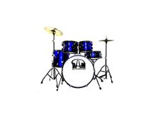 DAM Batteria Student Acustica Blu Completa 5 pezzi