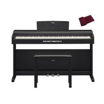 YAMAHA YDP145 Arius Black Pianoforte digitale Nero + Panca e copritastiera omaggio