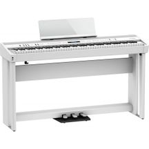 Roland FP90X White Pianoforte digitale 88 tasti bianco con stand e peldaliera