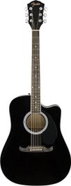 Fender FA125CE Black Chitarra acustica elettrificata nera