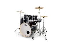 Pearl Export EXX725SBR Jet Black Batteria acustica completa nera