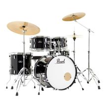 Pearl Roadshow RS525SBC C 31  Jet Black Batteria acustica con piatti Sabian e sgabello
