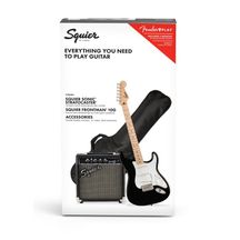 Fender Squier Sonic Stratocaster Pack MN Black Pack completo chitarra elettrica